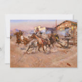 Rauchen von einem. 45.1908 von Charles Marion Russ Einladung (Rückseite)