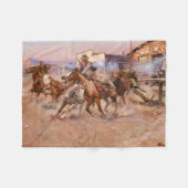 Rauchen von einem. 45.1908 von Charles Marion Russ Fleecedecke (Vorderseite (Horizontal))