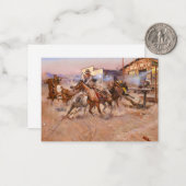 Rauchen von einem. 45.1908 von Charles Marion Russ Mitteilungskarte (Vorderseite/Rückseite Beispiel)