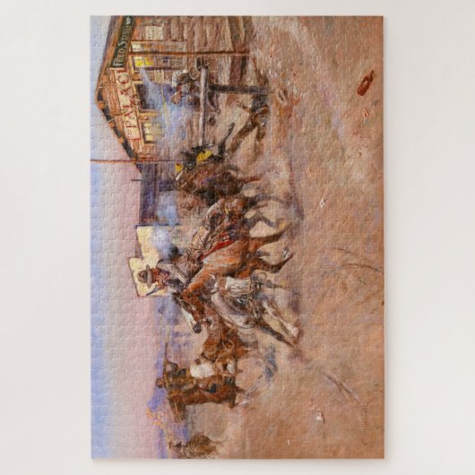 Rauchen von einem. 45.1908 von Charles Marion Russ Puzzle (Vertikal)