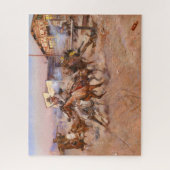 Rauchen von einem. 45 von Charles Marion Russell Puzzle (Vertikal)