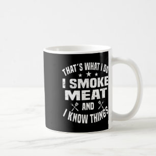 Rauchen von Fleisch Bbq Grillen Räuchern Geräucher Kaffeetasse