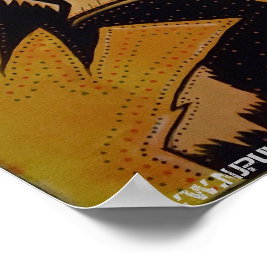 Rauchen von Monkey Poster von NJPunks (Ecke)