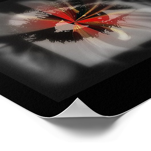 Rauchen wird gedruckt poster (Ecke)