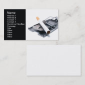 Rauchende Falle Visitenkarte (Vorne/Hinten)