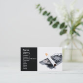 Rauchende Falle Visitenkarte (Stehend Vorderseite)