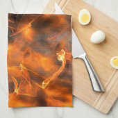 Rauchende Flammen des Feuers Handtuch (Viertel Falte)