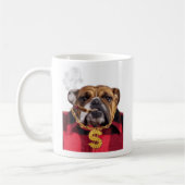 Rauchende Gangsta Bulldogge Kaffeetasse (Links)