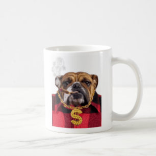 Rauchende Gangsta Bulldogge Kaffeetasse