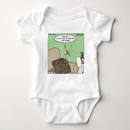 Rauchende Kälte Türkei Witziges Geschenke & T-Shir Baby Strampler (Vorderseite)