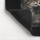 Rauchende Katze Zigarette Kätzchen Lustiges Meme D Mousepad (Ecke)