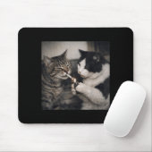 Rauchende Katze Zigarette Kätzchen Lustiges Meme D Mousepad (Mit Mouse)