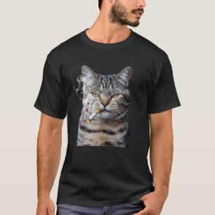 Rauchende Katze Zigarette Kitty Meme Generation Z  T-Shirt