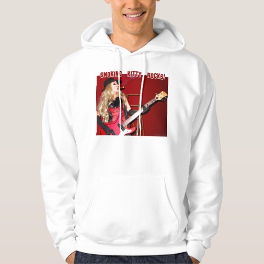 Rauchende Miezekatze-Felsen! Hoodie (Vorderseite)