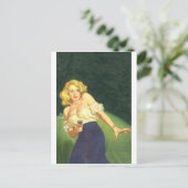Rauchende Pistole Postkarte (Stehend Vorderseite)