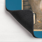 Rauchende Sphynx-Katze Meme Lustiges Design Mousepad (Ecke)
