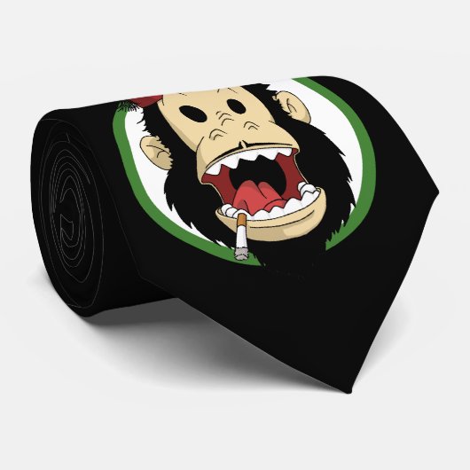 rauchender Affe Krawatte (Gerollt)