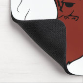 Rauchender Affe Mousepad (Ecke)