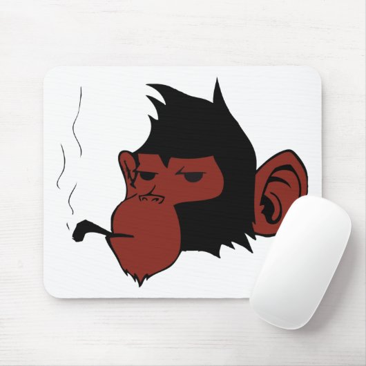 Rauchender Affe Mousepad (Mit Mouse)