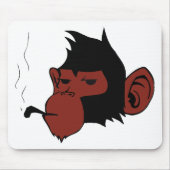 Rauchender Affe Mousepad (Vorne)