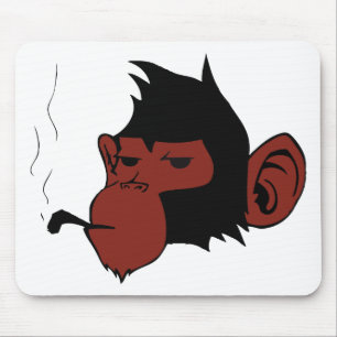 Rauchender Affe Mousepad