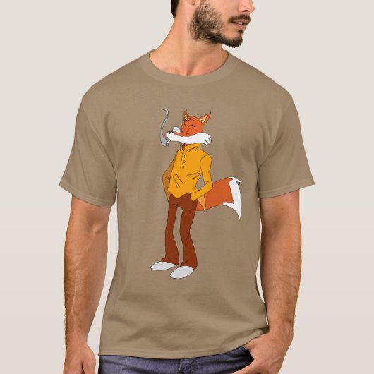 Rauchender Fox T-Shirt (Vorderseite)