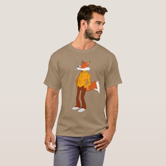 Rauchender Fox T-Shirt (Vorne ganz)