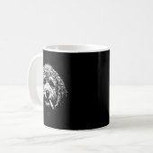 Rauchender Hund Zigarette Lustig Dummer Goldendood Kaffeetasse (Vorderseite Links)