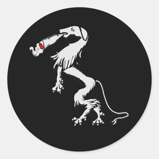 Rauchender Panther Steiermark Österreich Wappen Runder Aufkleber (Vorderseite)