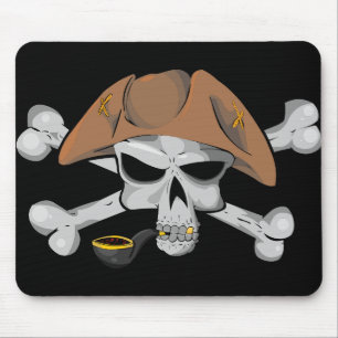 Rauchender Schädel Mousepad