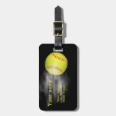Rauchender Softball-Gepäckanhänger Gepäckanhänger (Vorderseite vertikal)