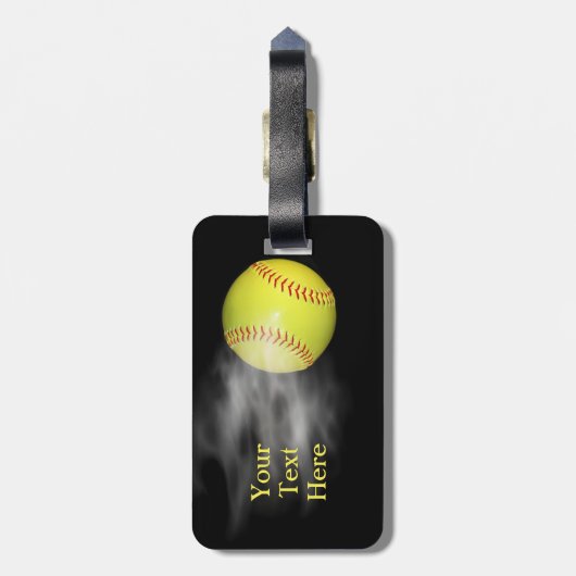 Rauchender Softball-Gepäckanhänger Gepäckanhänger (Rückseite vertikal)