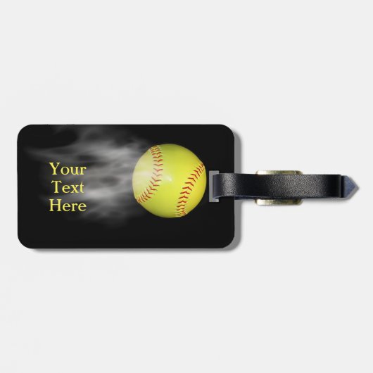 Rauchender Softball-Gepäckanhänger Gepäckanhänger (Rückseite horizontal)