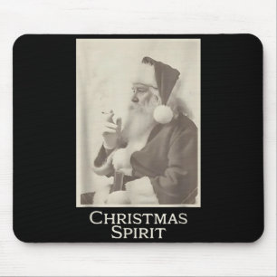 Rauchender Weihnachtsmann, Lustiger Weihnachtsgeis Mousepad