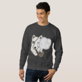 Rauchender Wolf Sweatshirt (Vorne ganz)