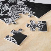 Rauchendes Frauen-Puzzlespiel Puzzle (Seite)