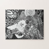 Rauchendes Frauen-Puzzlespiel Puzzle (Horizontal)