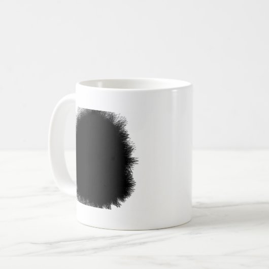 rauchendes Schwarzes und Dunkelheit im Kaffeetasse (Vorderseite Links)