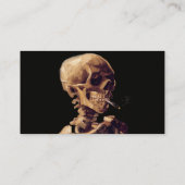 Rauchendes Skelett durch Van Gogh Visitenkarte (Rückseite)