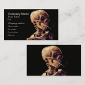 Rauchendes Skelett durch Van Gogh Visitenkarte (Vorne/Hinten)