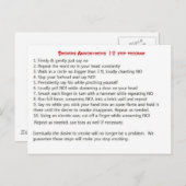 Raucher 12 Stufen Postkarte (Vorne/Hinten)