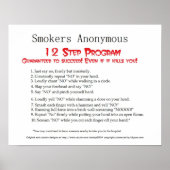 Raucher anonym poster (Vorne)