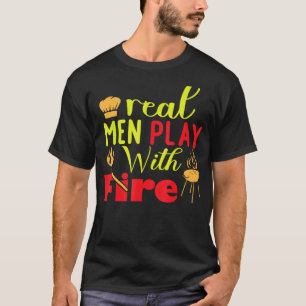 Raucher Grill Fleisch Wurst Kohle 3 T-Shirt