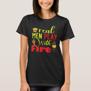Raucher Grill Fleisch Wurst Kohle 3 T-Shirt