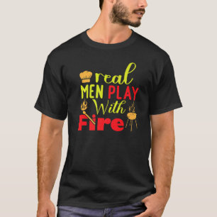 Raucher Grill Fleisch Wurst Kohle T-Shirt