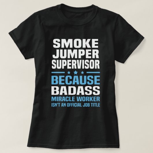 Raucher-Jumper-Supervisor T-Shirt (Design vorne)