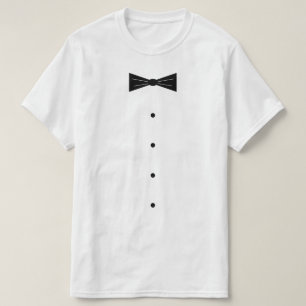 Raucher-Kostüm T-Shirt mit kleiner schwarzer Flieg