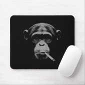 Raucher-Meme-Affe für Männer Frauen Affe rauchtSm Mousepad (Mit Mouse)