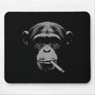 Raucher-Meme-Affe für Männer Frauen Affe rauchtSm Mousepad