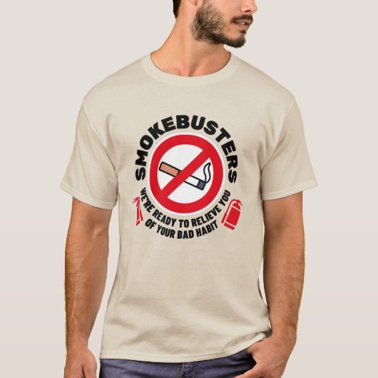 Raucher ohne Raucherlogo T-Shirt (Vorderseite)